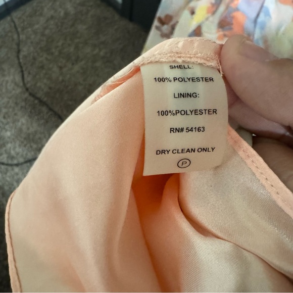 NWT Calvin Klein Elegant Pink Floral Halter Maxi Dress - Picture 15 of 16